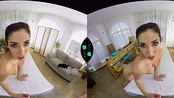 Asian Babe VR Sucks & Rides Doggy Style 3D