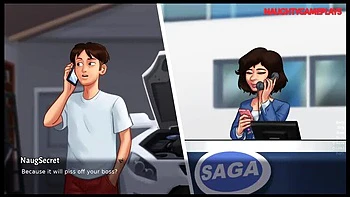 Lucky Guy Gets MILF Landlady’s Kiss & Footjob from GF - 3D Sex