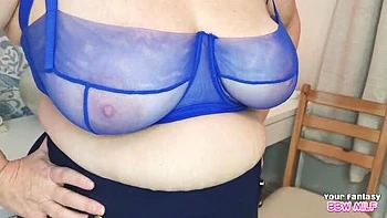 Mature MILF Aunt Cheats with Big Natural Tits and Huge Cock