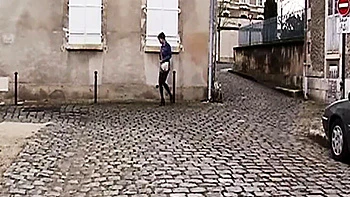 French Amateur Slut Tied & Fucked Hard by Domina with Huge Strapon