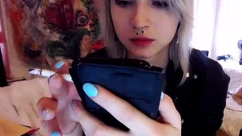 Blonde Amateur Strips Live on Cam