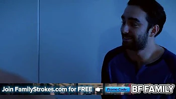 Curvy Stepmom Raws Horny Stepson in Husband’s Bed