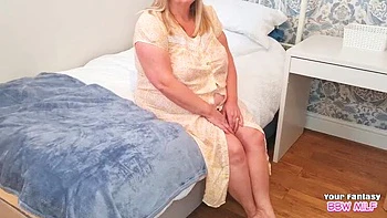 Hairy BBW MILF Cheats in Bed with Homemade Fun