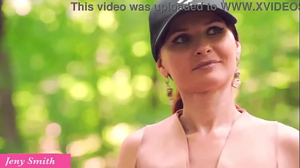 Plug me in. Jeny Smith twerking naked outdoor with a toy