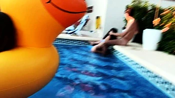 Blonde blowjob adoring skank facialized after hardcore fun