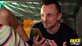 Curly Brunette Cheats with Big Tits Cowgirl