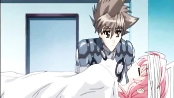 Big-tit anime babe fucked with sloppy blowjob