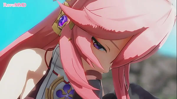 Yae Miko can't resist this Hilichurls Cock!
