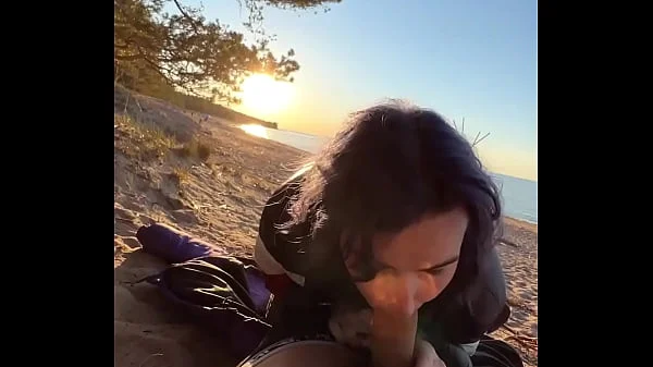 blowjob in public - Couple