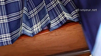 Asian Schoolgirl Upskirt POV Voyeur