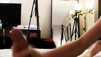 Brunette Amateur’s Handjob Shoots Loads of Cum
