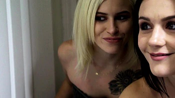 Stud Fucks Stepsisters with Big Cocks and Blowjobs