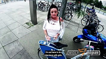 German Amateur Blowjob in Public