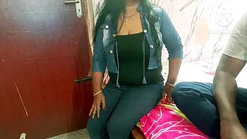 Indian Tamil Aunty Sucks Boss Cock for Promotion