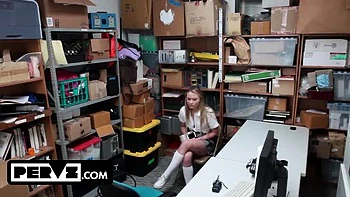 Petite Teen Shoplifter Fucked Hard by Doctors Caught on Cam