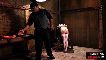 Nasty Babe Bound Tight and Gaped