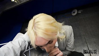 Spicy blonde Lola Pearl fucked hard in the office