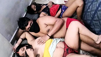 Indian Wife Fucks 18yo Stepsister in Hardcore Group