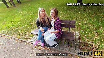 Hot Russian Lesbians Picked Up for Office Fuck