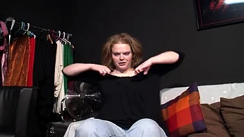 German Amateur Slut Fucks Herself with Huge Dildo