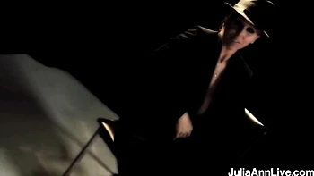 Julia Ann's big-tit blonde MILF fucks in cowgirl suit