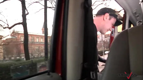 Two dark haired hottie picking up dude on the streets to fuck with