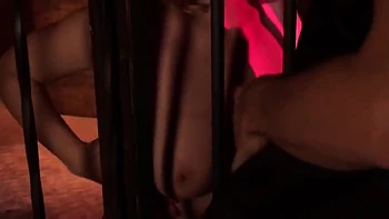 Blonde Slave Cherry Torn Fucked Hard in Cage Anal