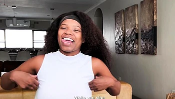 18yo Black Model Gets Pussy Fucked Hardcore