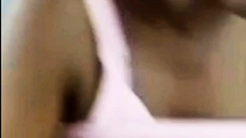Pregnant African bbw jerks off big tits solo