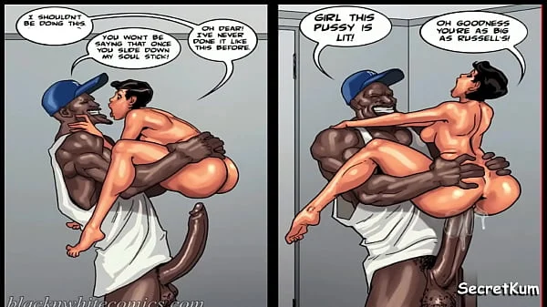 Art Class season #2 ep#4 - 2 Big Black Cocks Back to back  Dirty slut  Apple ipad Pro Comic Art