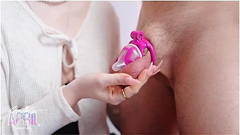 Trained My Chastity Sub To Cum Whenever I Want