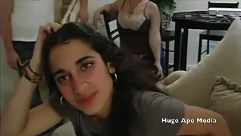 Lebanese Babe Fucks at Party: Blowjob, Doggy & Cowgirl