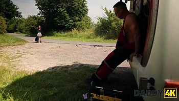 Skinny Latina Teen Chloe Gets Fucked Hard by Old Mechanic