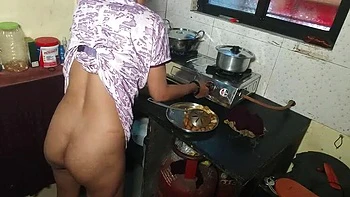 Desi Bride Fucked Rough in Kitchen While Cooking
