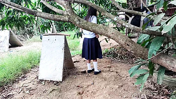 Tight Filipina Stepdaughter Punished with Moans Before School