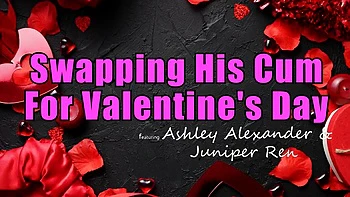 Ashley & Juniper’s Lucky Valentine Threesome Fuck
