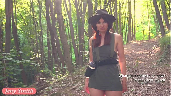 Naked scout in the forest. Jeny Smith and her erotic advantures