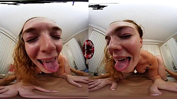 S4M4NTH4 R31GN5 VR: Redhead Blowjob, Doggy & Cowgirl