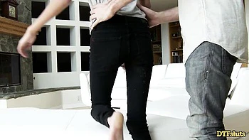 DTF Brunette Sluts Take Big Cocks Deep Throat