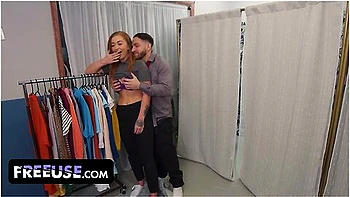Joslyn's Dress Try-On Turns Into Threesome Fuck
