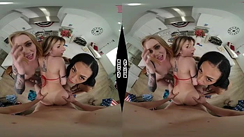 Blonde Teen Pornstar Fucked in VR