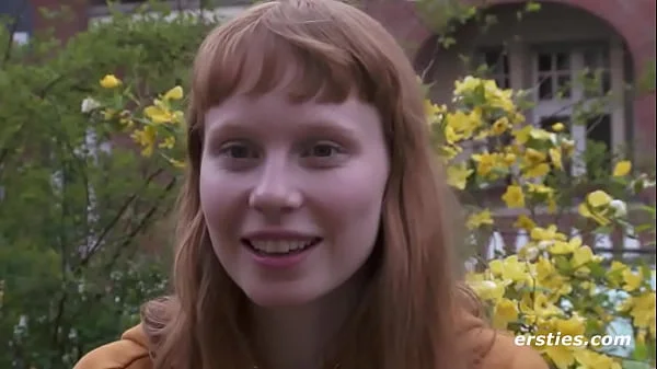 Ersties: Norwegian Cutie Rubs Her Hairy Pussy