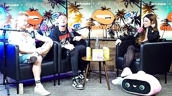 Lusty Van Wylde and Dan Dangler at plug talk podcast video