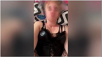 Pov Fucking With Hotwife In A Black Corset, Body Stockings And Red High Heels