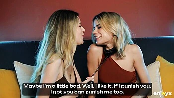 Enjoyx featuring Ada Lapiedra and Angelique Lapiedra's small tits video