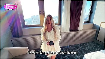 The Payment Didnt Go Through And The Hotel Worker Fucked My Tight Pussy Hard! With Barbie Angel